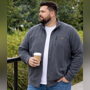 PME Legend Zip Up‎ Jacket Men’s XXXL Gray Full Zip Long Sleeve Textured Knit